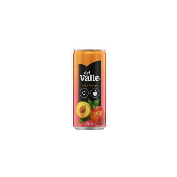 suco del valle de pessego lata fardo
