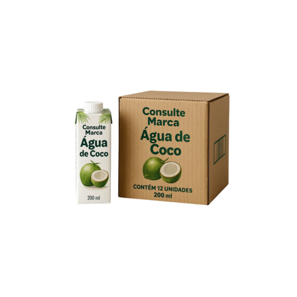 agua de coco 200 ml fardo