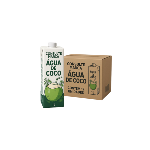 agua de coco 1 litro fardo
